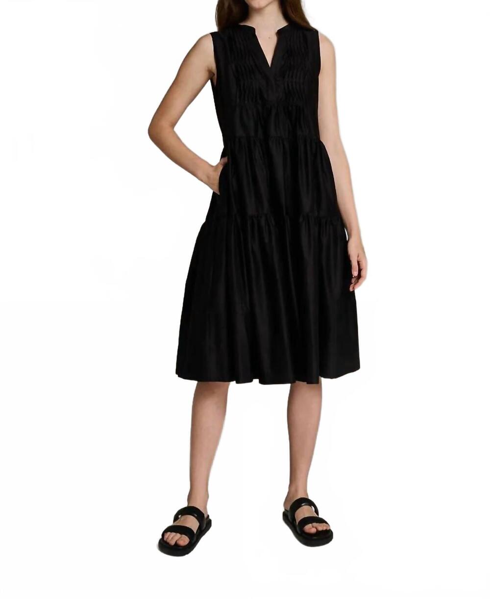 NEW DEVOTION TWINS emily midi dress in black
